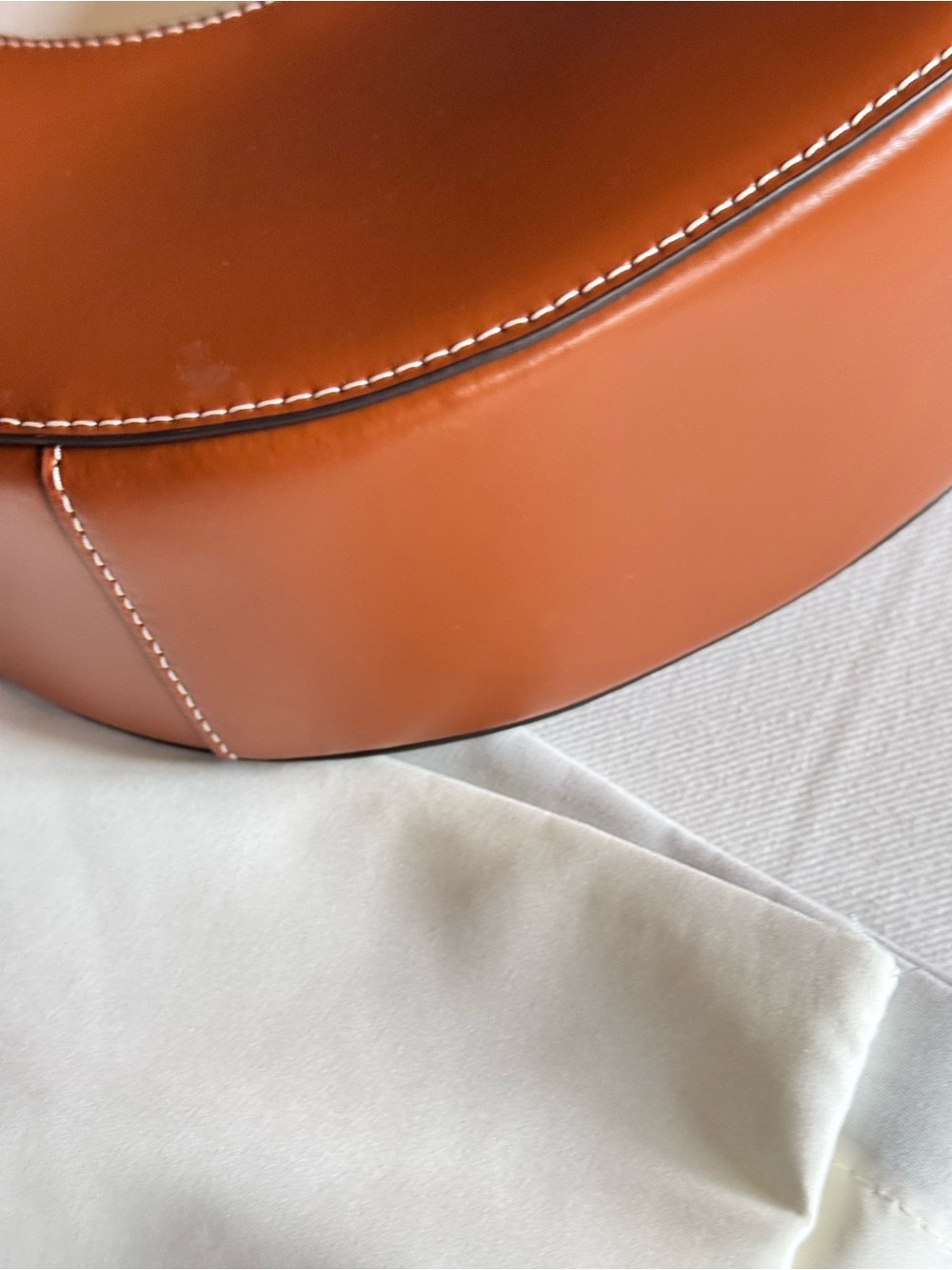 STAUD
Mini Moon Leather Bag in Tan - Picture 7 of 9